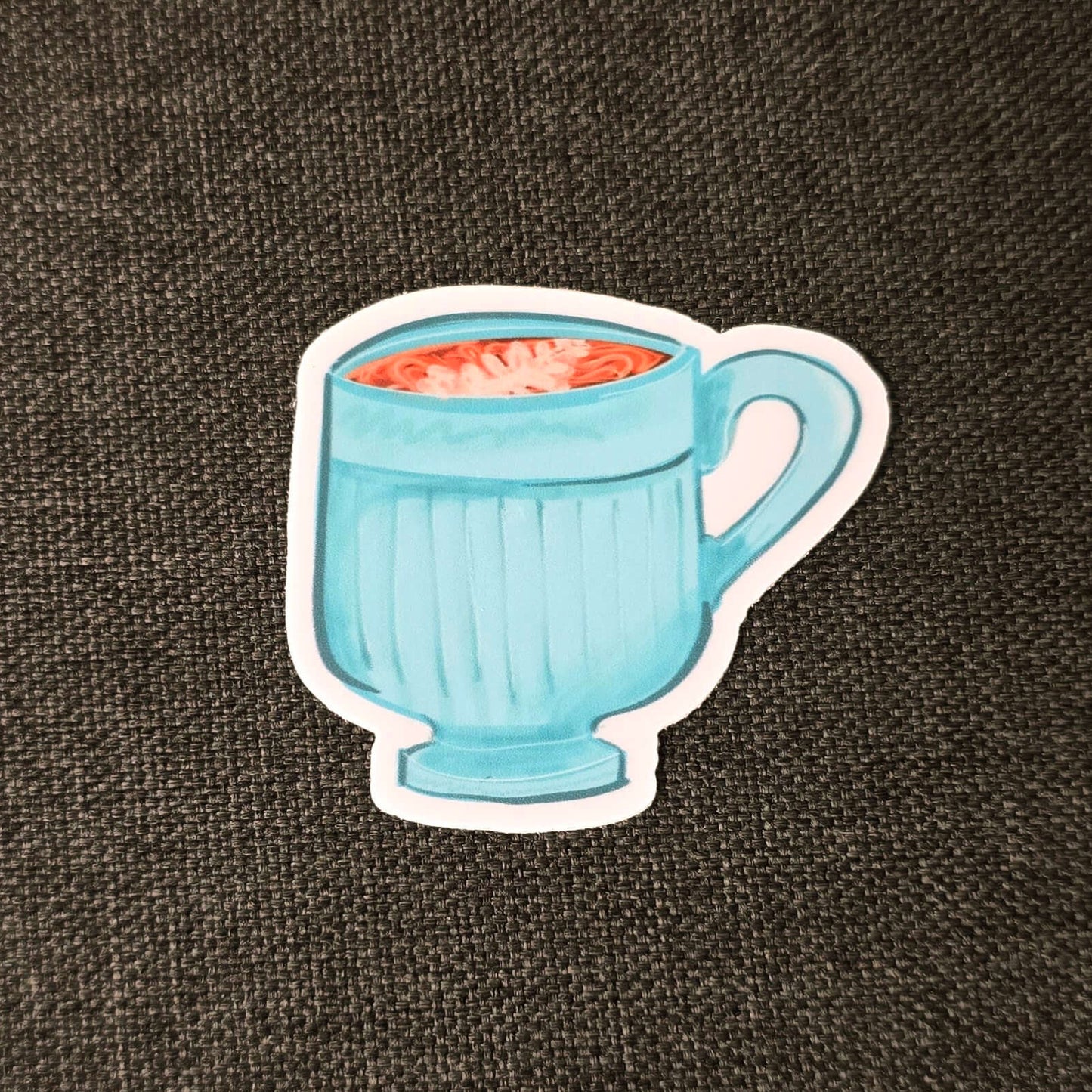 Teal Latte Sticker
