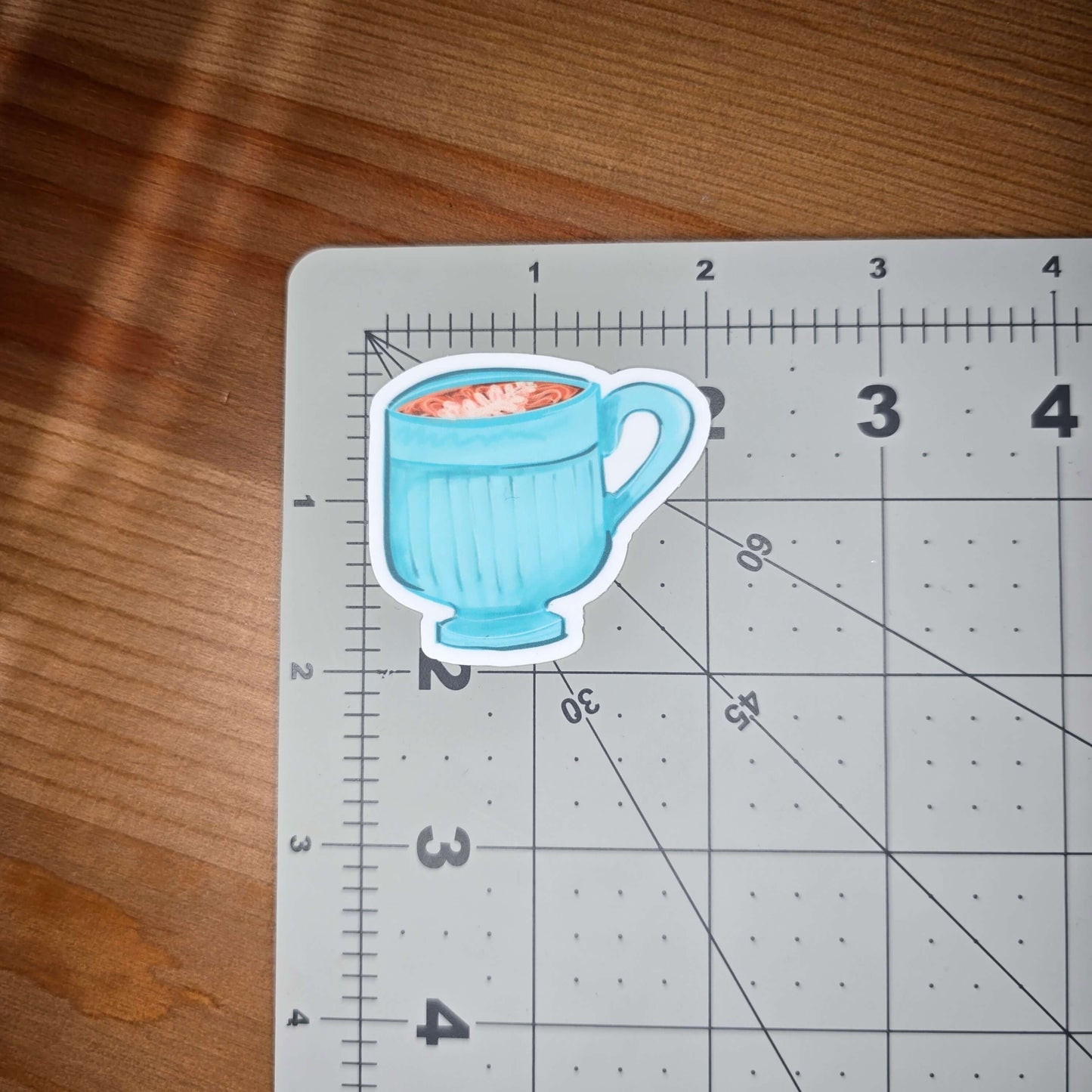Teal Latte Sticker