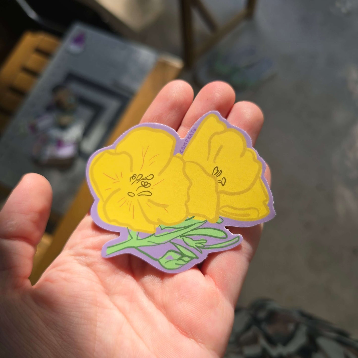 Yellow Primrose Sticker