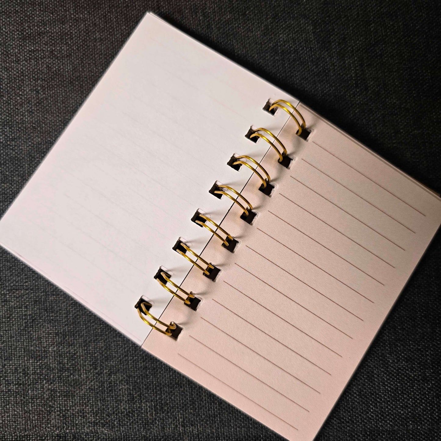Coffee Bean Heart Spiral Notebook (Handmade)