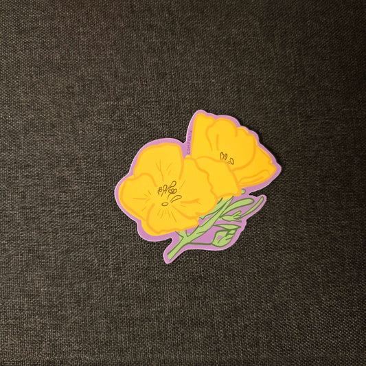Yellow Primrose Sticker